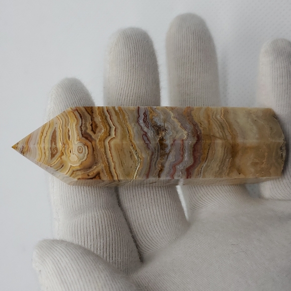 Crazy Lace Agate Tower, Gorgeous Banding and Rich Colors from Northern Mexico - Picture 7 of 15